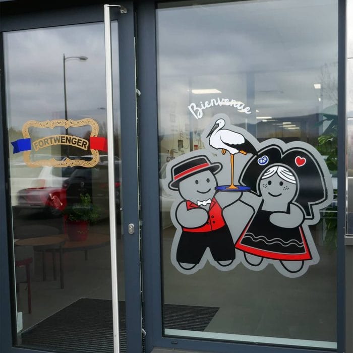 design mural et vitrophanie bureaux Fortwenger