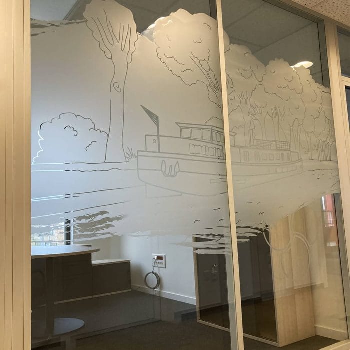 vitrophanie banque crédit mutuel