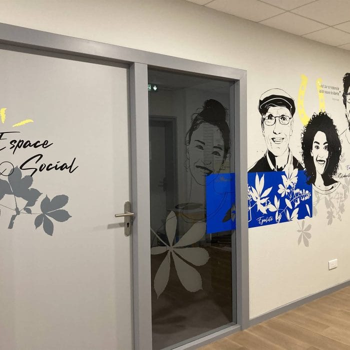 signalétique et design mural mairie illzach