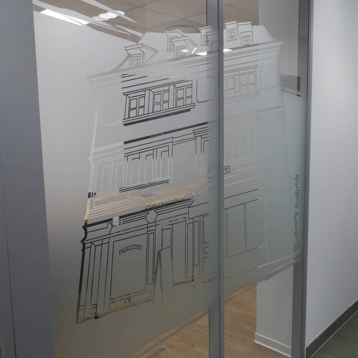 design mural et vitrophanie bureaux Fortwenger