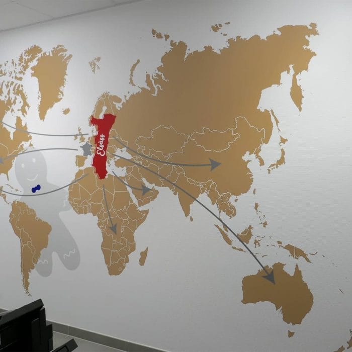 design mural et vitrophanie bureaux Fortwenger