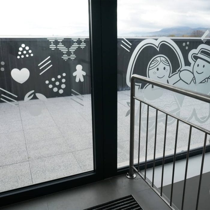 design mural et vitrophanie bureaux Fortwenger