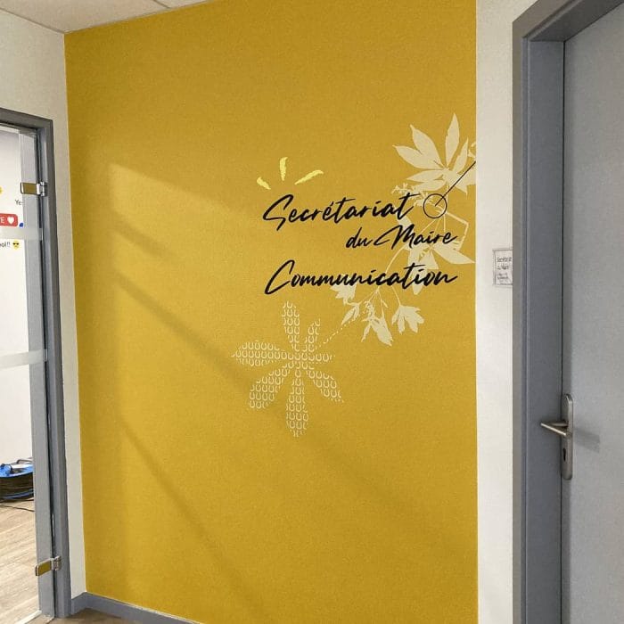 signalétique et design mural mairie illzach