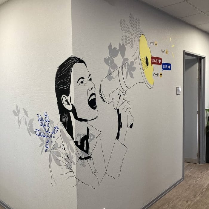 signalétique et design mural mairie illzach