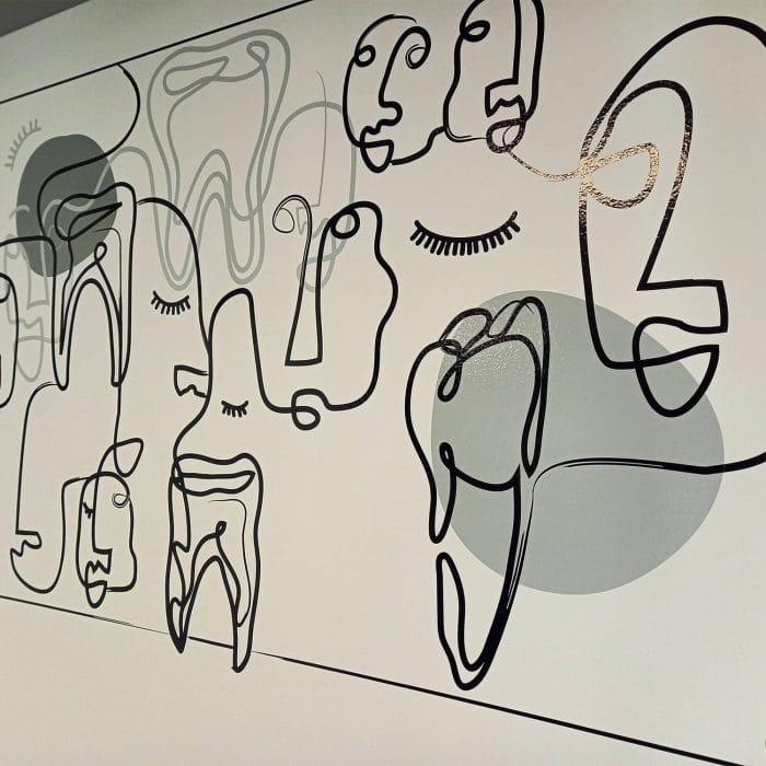 design mural signalétique dentiste mutzig