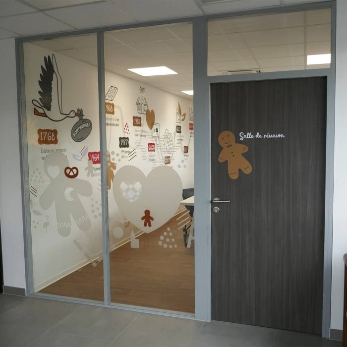 design mural et vitrophanie bureaux Fortwenger