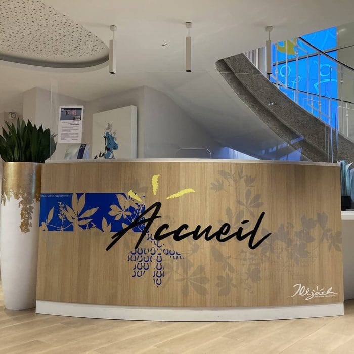 signalétique et design mural mairie illzach