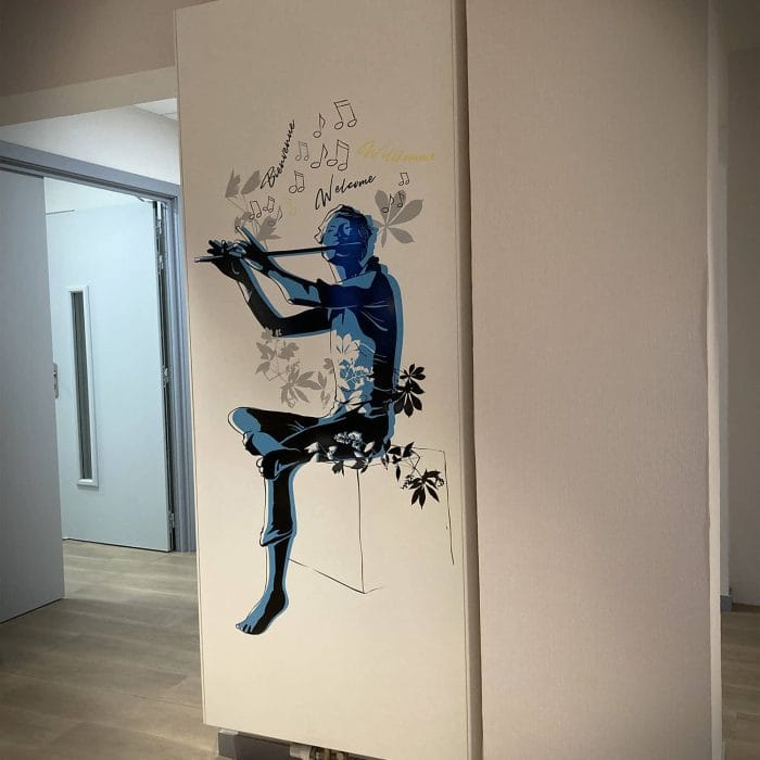 signalétique et design mural mairie illzach