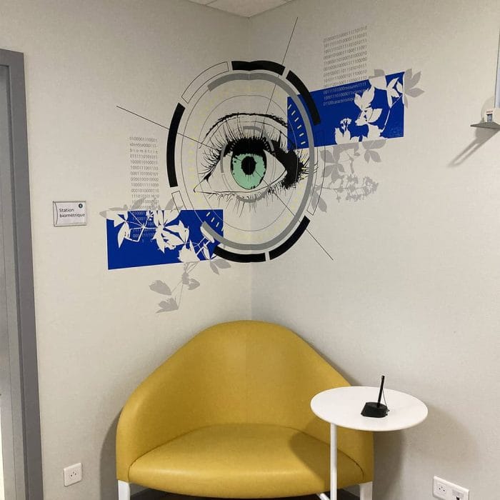 signalétique et design mural mairie illzach