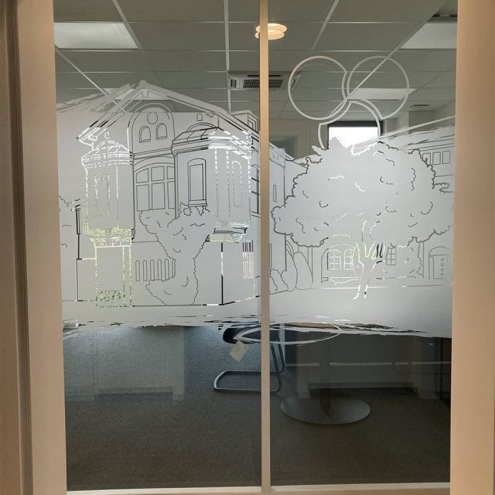 vitrophanie banque crédit mutuel