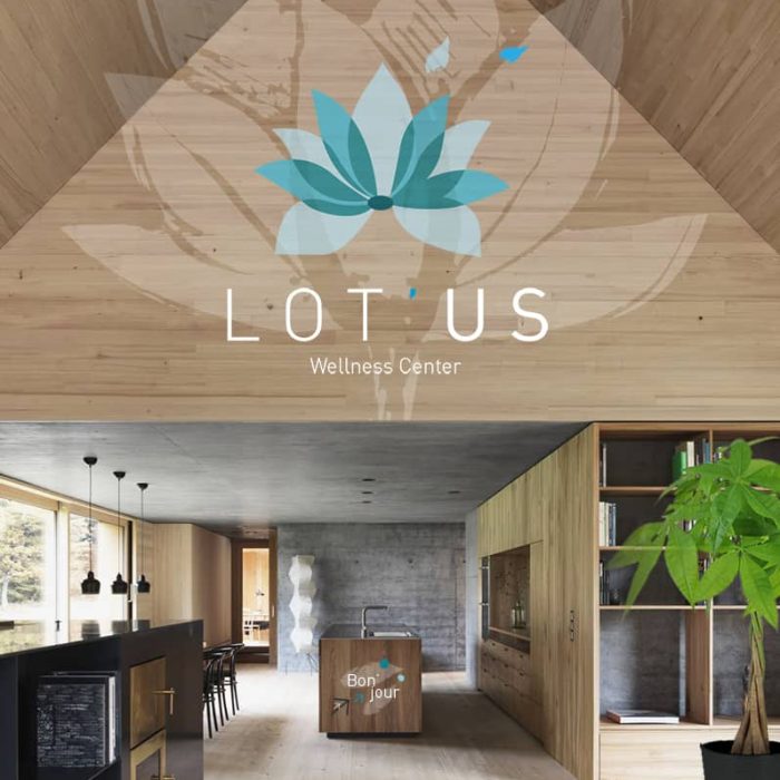 spa accueil design mural