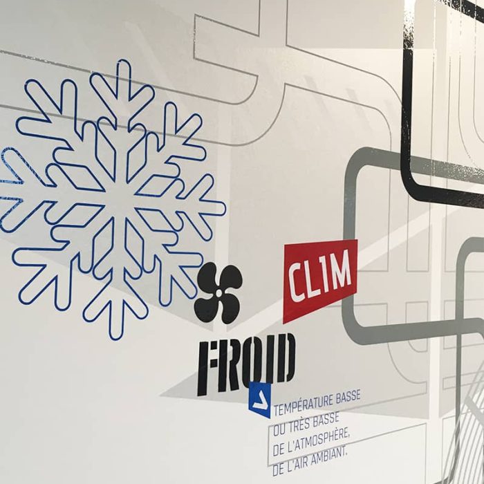 Design mural bureaux d'entreprises