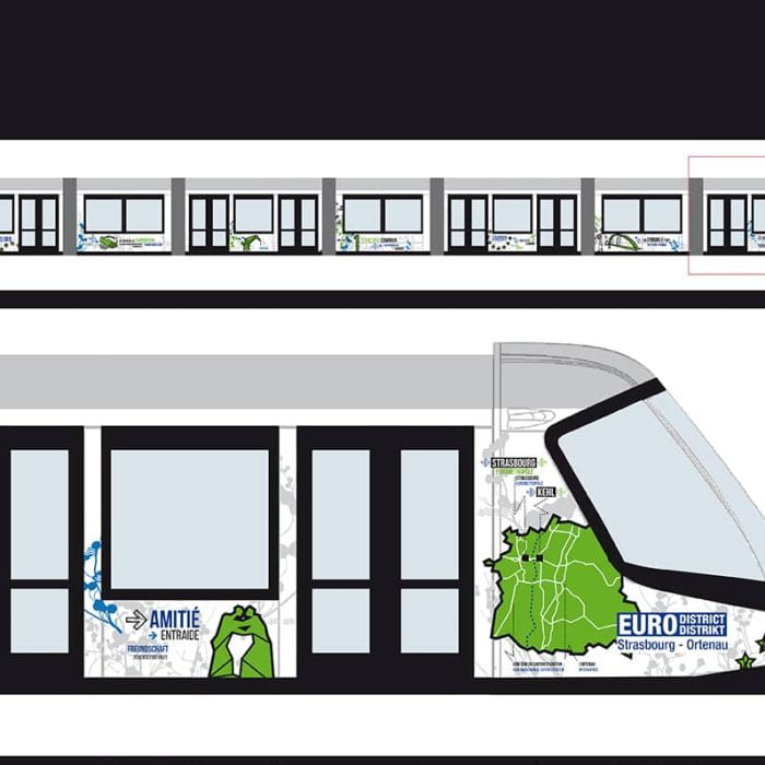 gaïté tram strasbourg vitrophanie