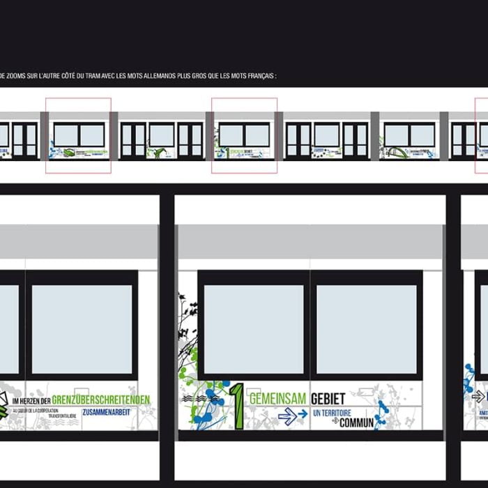 gaïté tram strasbourg vitrophanie