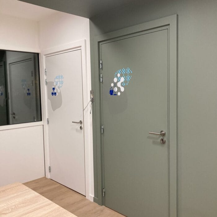 signalétique et vitrophanie centre d'imagerie médicale