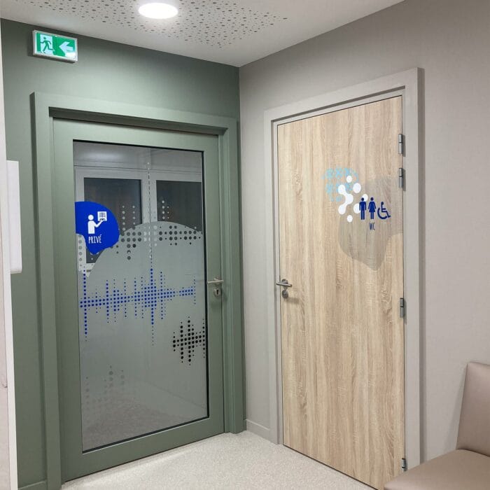signalétique et vitrophanie centre d'imagerie médicale