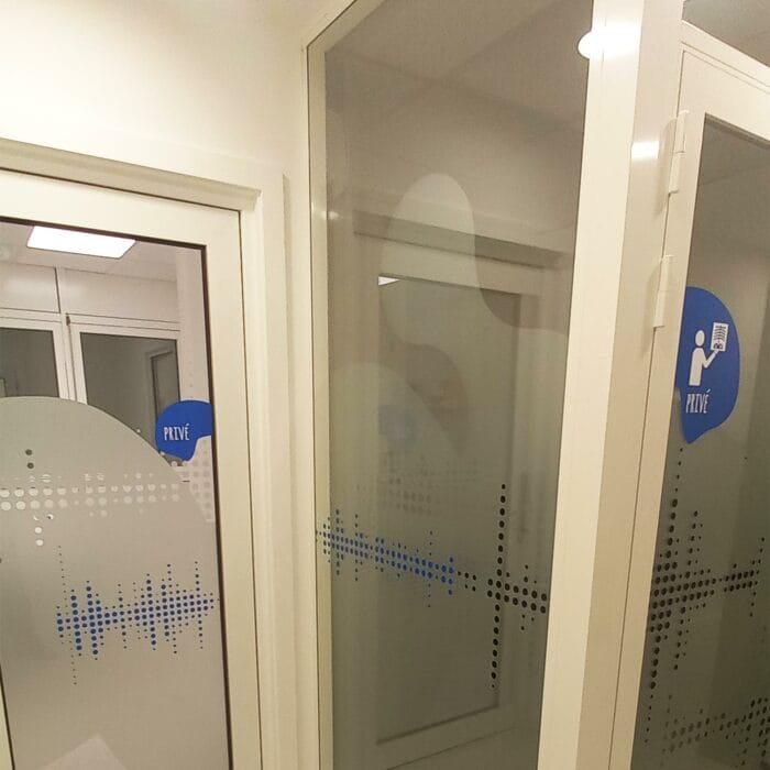 signalétique et vitrophanie centre d'imagerie médicale